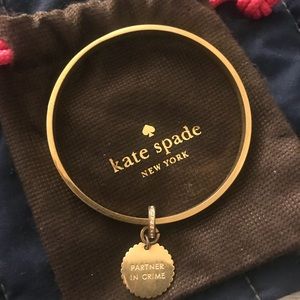 KATE SPADE *partner in crime*  gold bangle